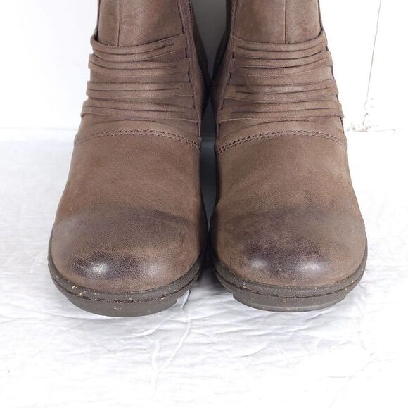 Keen Women's Zurich US 6 Brown Leather Side Zip Ankle Wedge Boots Booties - Picture 4 of 13